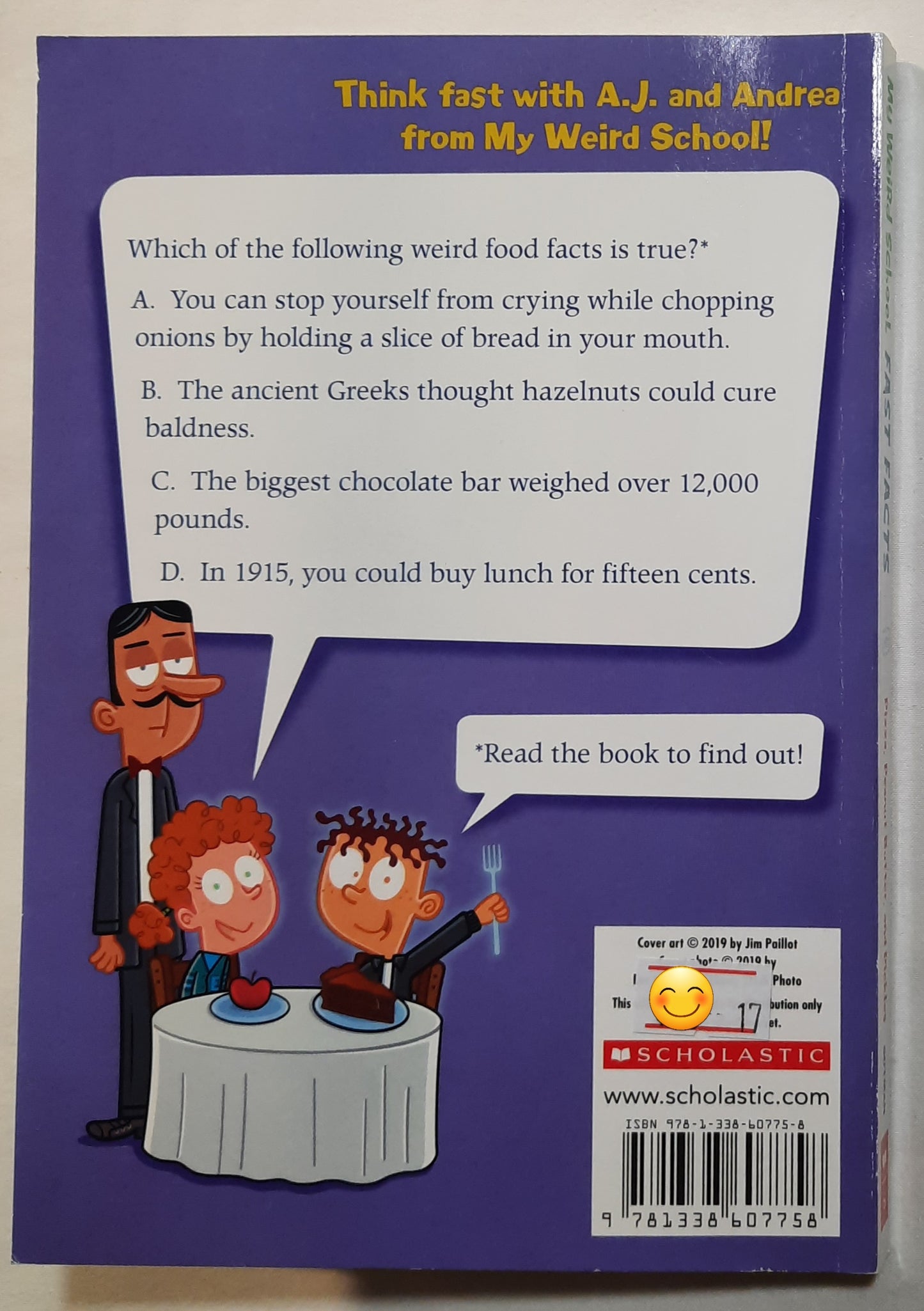 My Weird School Fast Facts: Pizza, Peanut Butter, and Pickles by Dan Gutman (New, 2019, Pbk, 208 pgs)