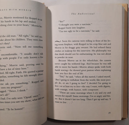 Tuesdays with Morrie: An old man, a young man and life's greatest lesson by Mitch Albom (Very good, 1997, HC, 192 pages, Doubleday)