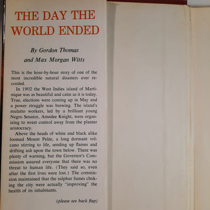 The Day the World Ended by Gordon Thomas; Max Morgan Witts (Very good, 1969, 302 pages, Stein and Day)