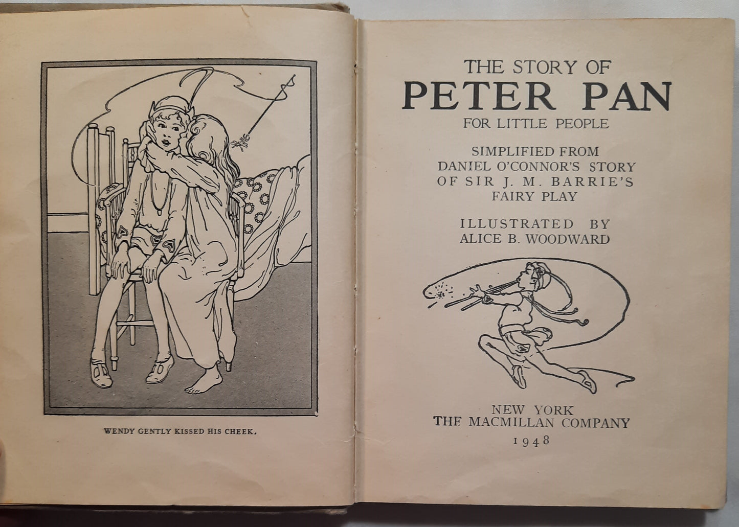 The Story of Peter Pan for Little People by Daniel O'Connor; J.M. Barrie (Good, 1948.HC, 92 pages, The MacMillan Co.)