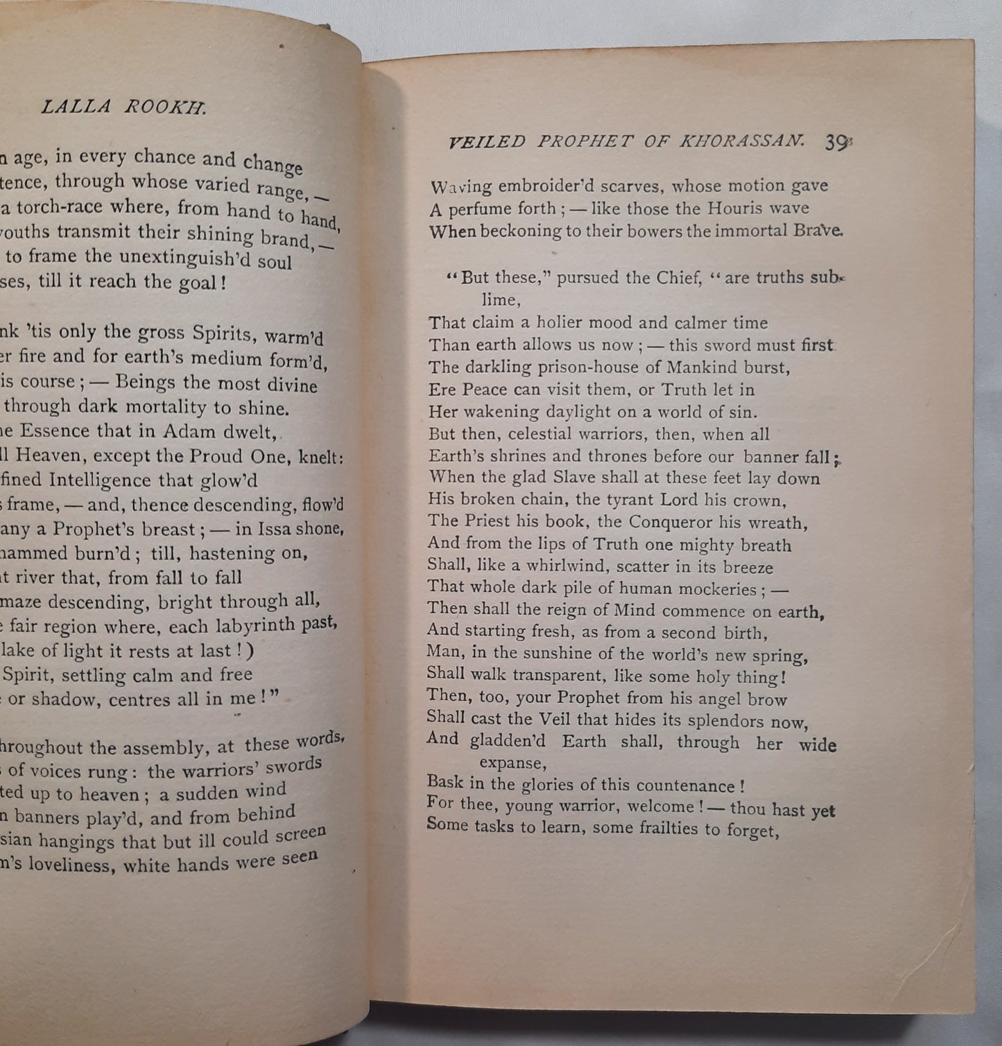 Lalla Rookh by Thomas Moore (Good, 1899, HC, 273 pages, Henry Altemus Co.)