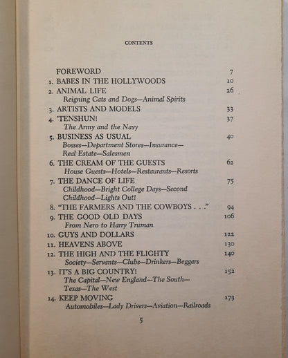 Bennett Cerf's The Life of the Party: A New Collection of Anecdotes, Fables, Tidbits, Puns, Yarns, and short Tall Tales (Good, 1956, HC, 352 pages, Doubleday)