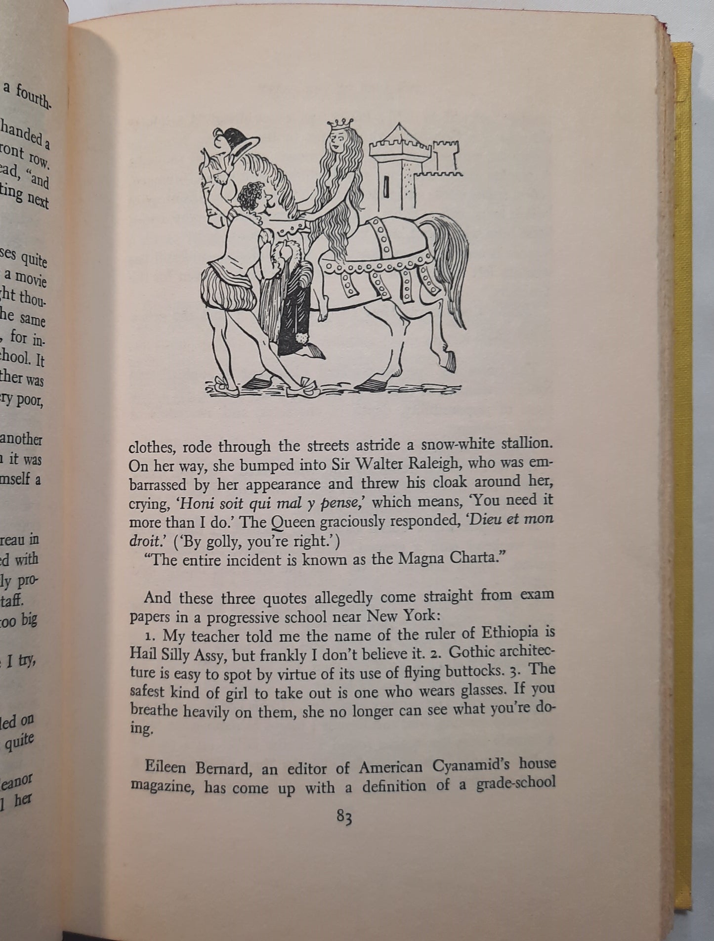 Bennett Cerf's The Life of the Party: A New Collection of Anecdotes, Fables, Tidbits, Puns, Yarns, and short Tall Tales (Good, 1956, HC, 352 pages, Doubleday)