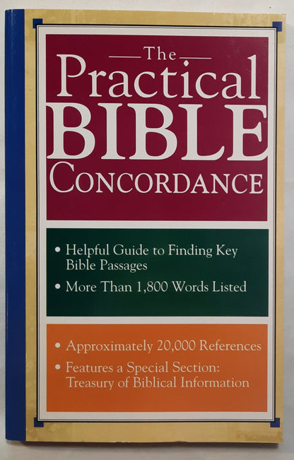 The Practical Bible Concordance by Humble Creek (Very Good, Pbk, 128 pages, Barbour)