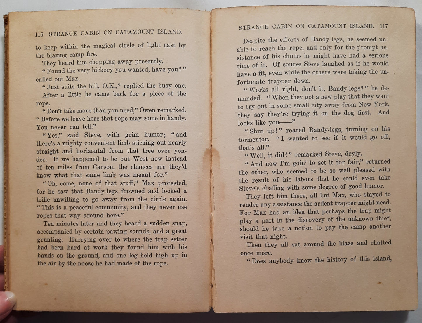 The Strange Cabin on Catamount Island by Lawrence J. Leslie (Poor, 1913, HC, 184 pgs, The New York Book Co.)