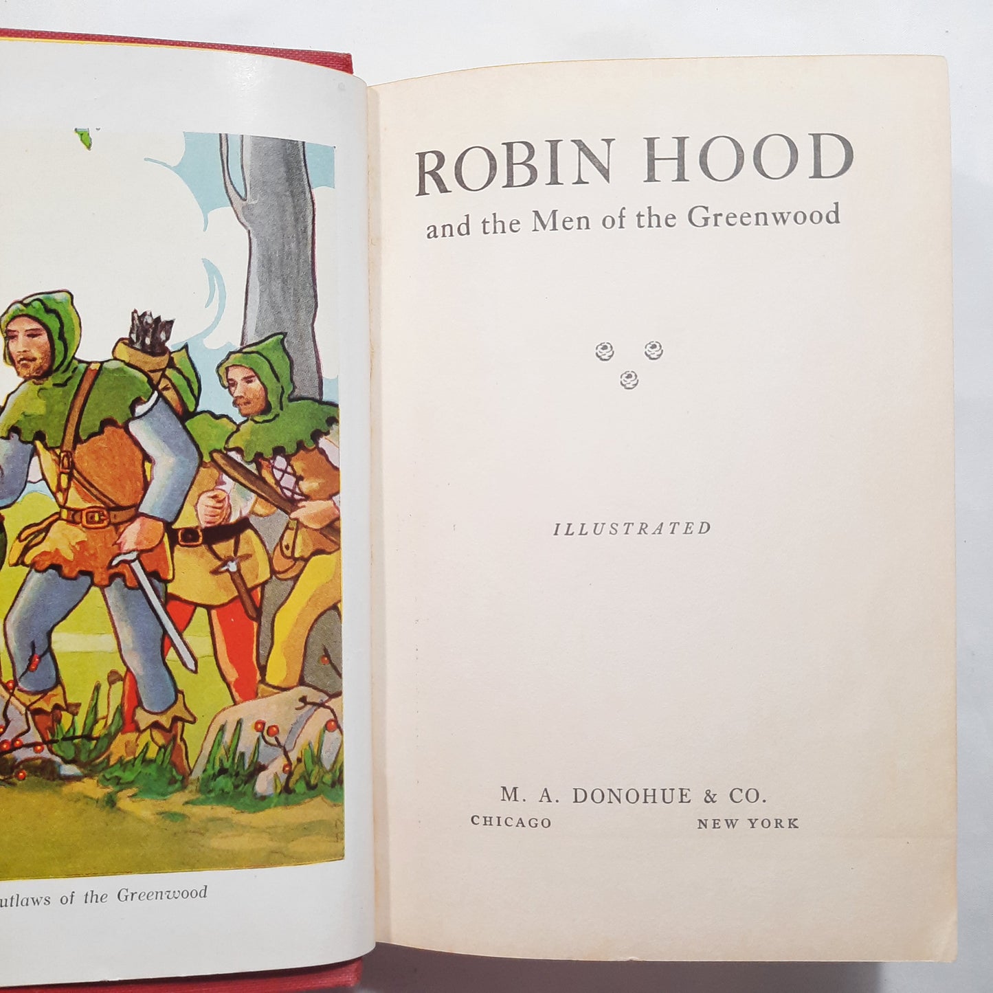 Robin Hood and the Men of Greenwood Retold by Henry Gilbert (Good, 1934/1935, HC, 252 pages, M.A. Donohue)