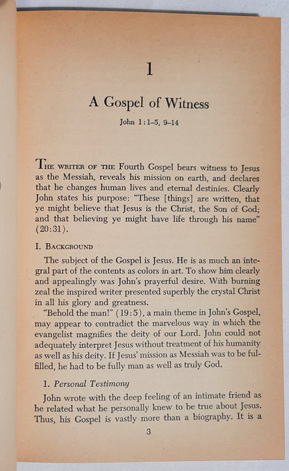 John's Witness to Jesus by James L. Sullivan (Good, 1965, HC, 148 pages, Convention Press)