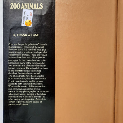 The Color Nature Library: Zoo Animals by Frank W. Lane (Good, 1978, HC, 64 pages, Crescent Books)