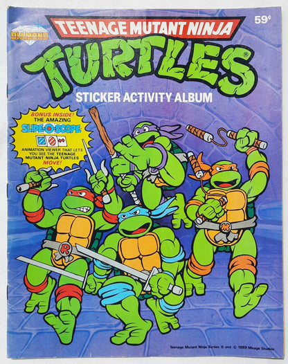 Teenage Mutant Ninja Turtles Sticker Activity Album by Diamond Publishers (New/Unused, 1989, Pbk, 24 pages)