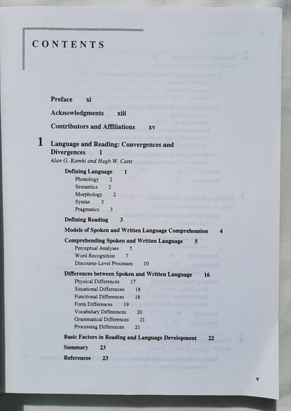 Language and Reading Disabilities 2nd Ed. by Hugh W. Catts; Alan G. Kamhi (Good, 2005, Pbk, 352 pages, Pearson)