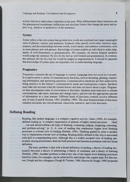 Language and Reading Disabilities 2nd Ed. by Hugh W. Catts; Alan G. Kamhi (Good, 2005, Pbk, 352 pages, Pearson)