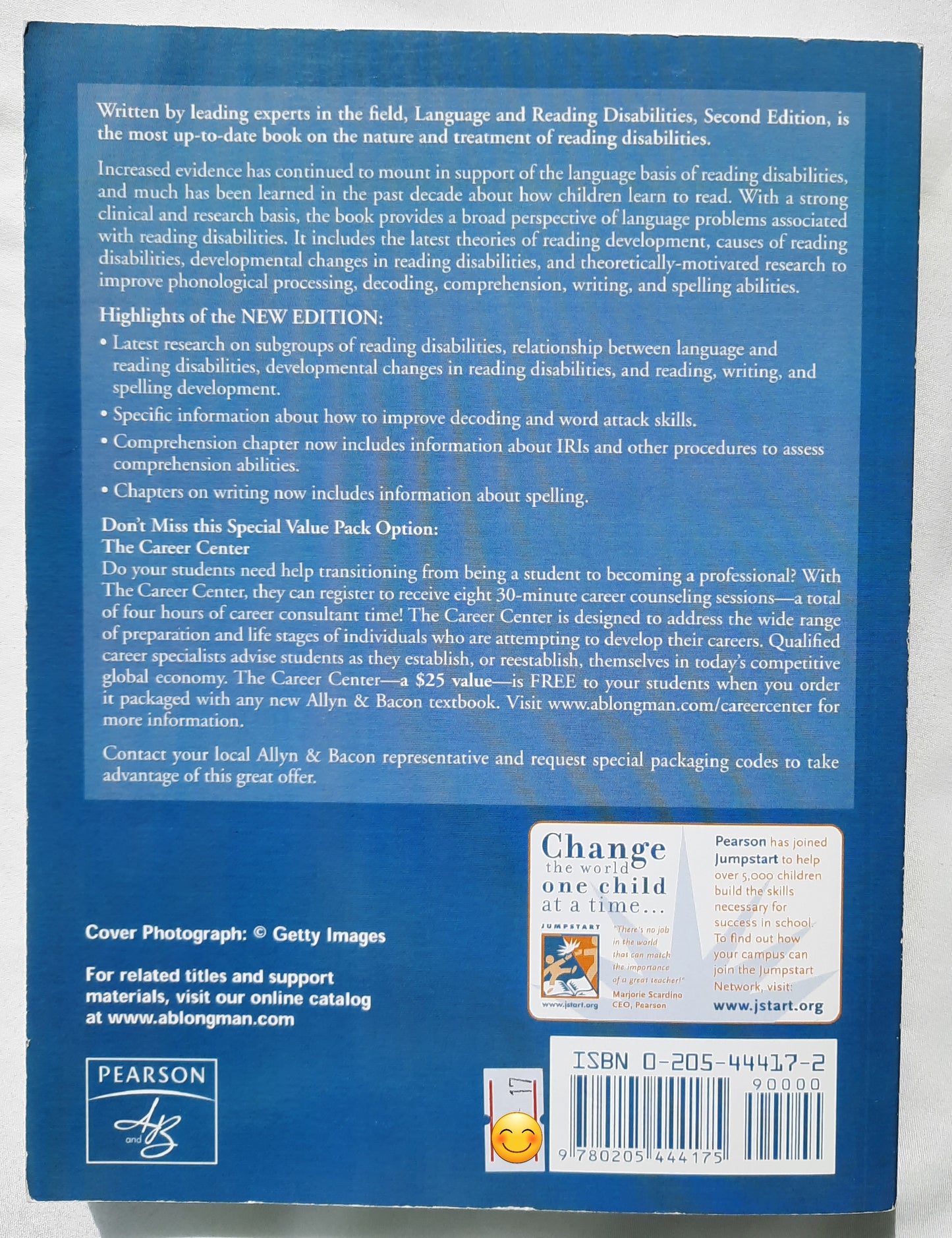 Language and Reading Disabilities 2nd Ed. by Hugh W. Catts; Alan G. Kamhi (Good, 2005, Pbk, 352 pages, Pearson)