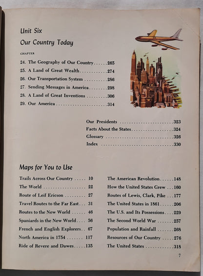 Our Country's Story by Harold H. Eibling, Fred M. King, James Harlow (Good, 1958, HC, 336 pages, Laidlaw Brothers)