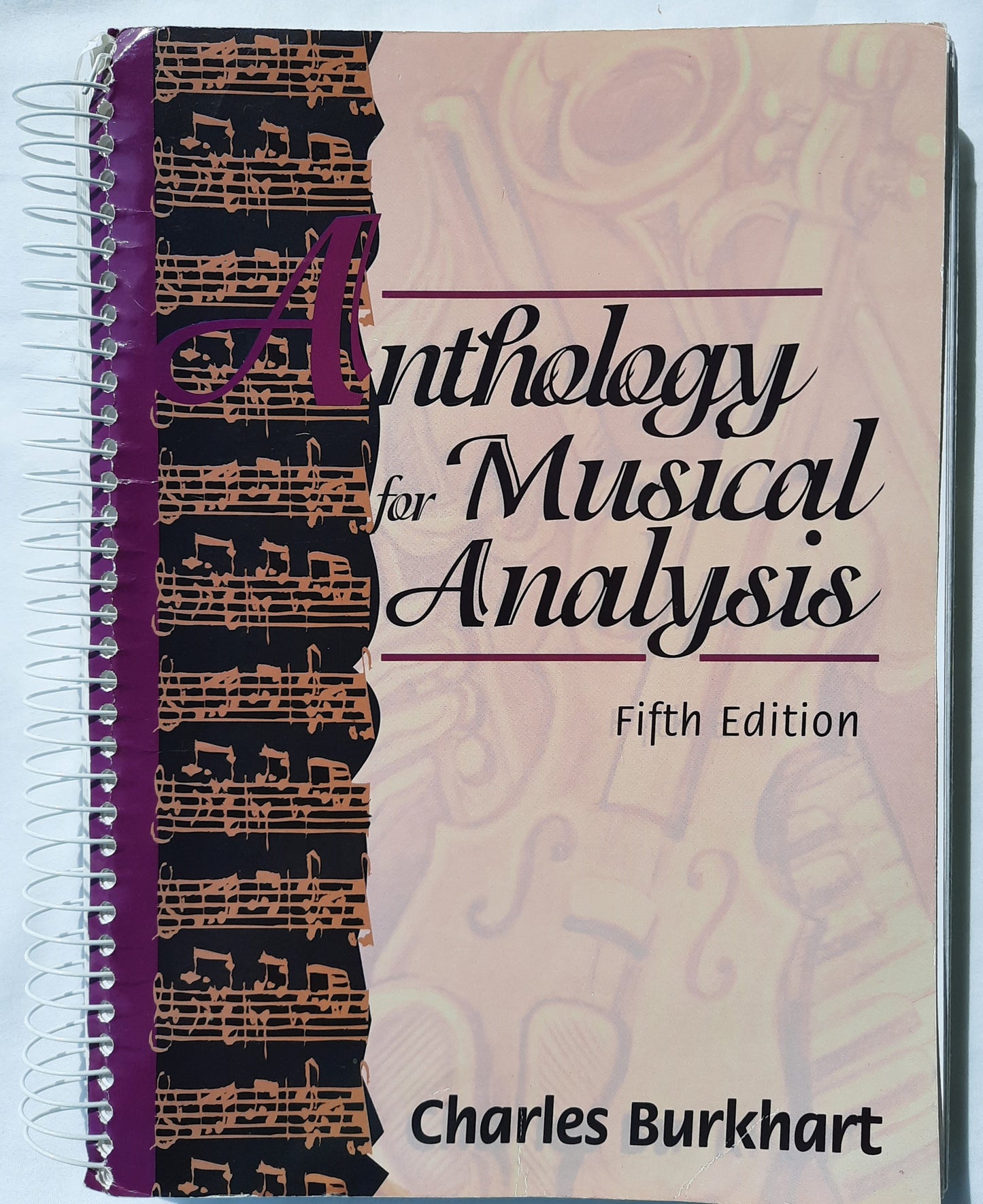 Anthology for Musical Analysis 5th Edition by Charles Burkhart (Good, 1994, Spiral Pbk, 593 pages, Harcourt Brace)