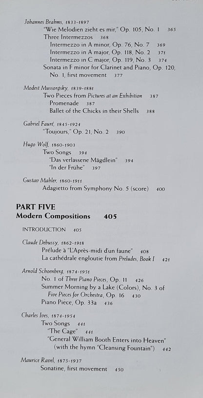 Anthology for Musical Analysis 5th Edition by Charles Burkhart (Good, 1994, Spiral Pbk, 593 pages, Harcourt Brace)