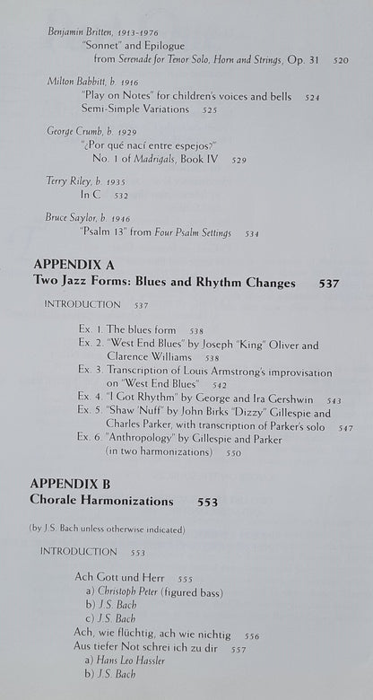 Anthology for Musical Analysis 5th Edition by Charles Burkhart (Good, 1994, Spiral Pbk, 593 pages, Harcourt Brace)