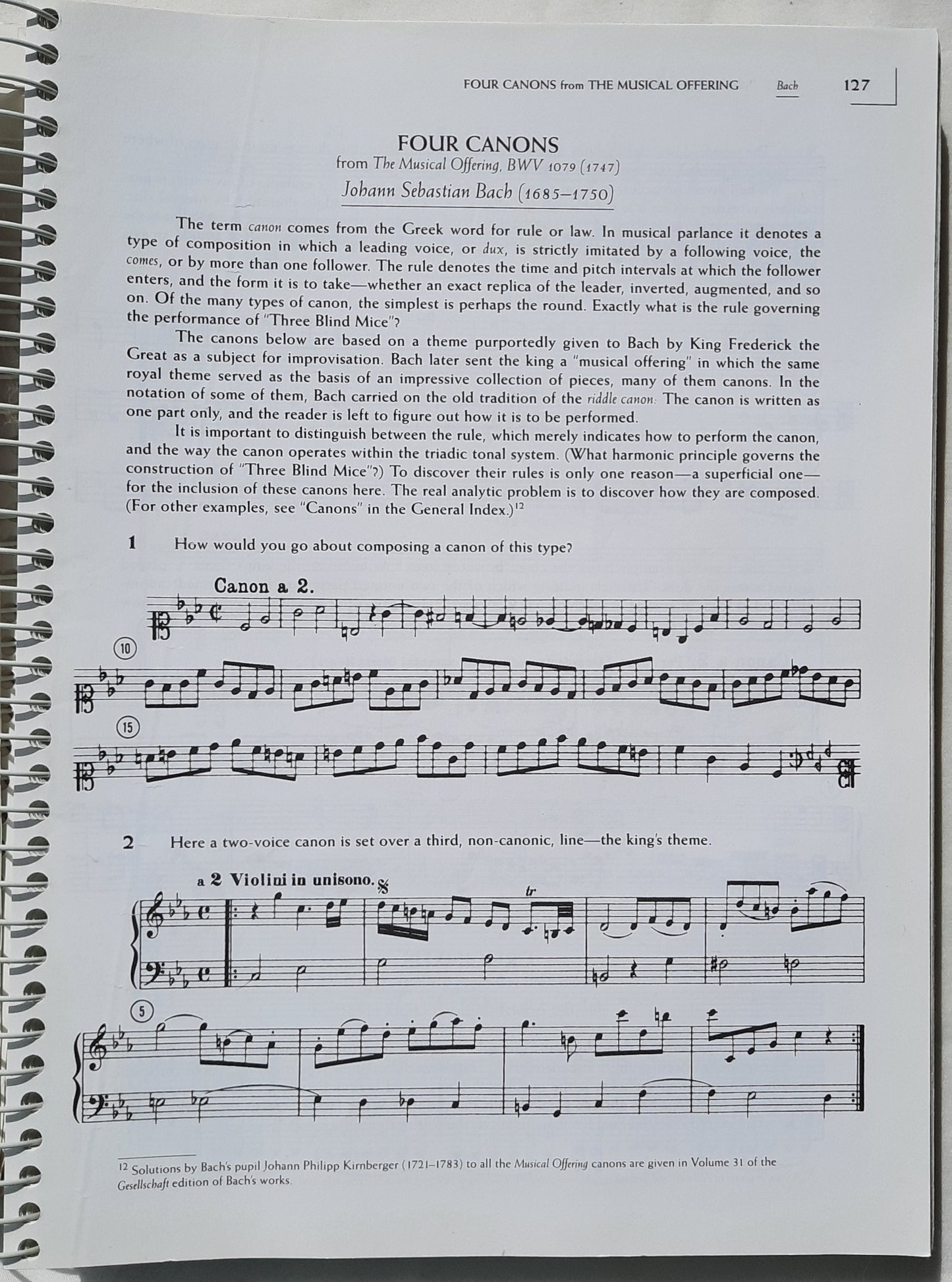 Anthology for Musical Analysis 5th Edition by Charles Burkhart (Good, 1994, Spiral Pbk, 593 pages, Harcourt Brace)