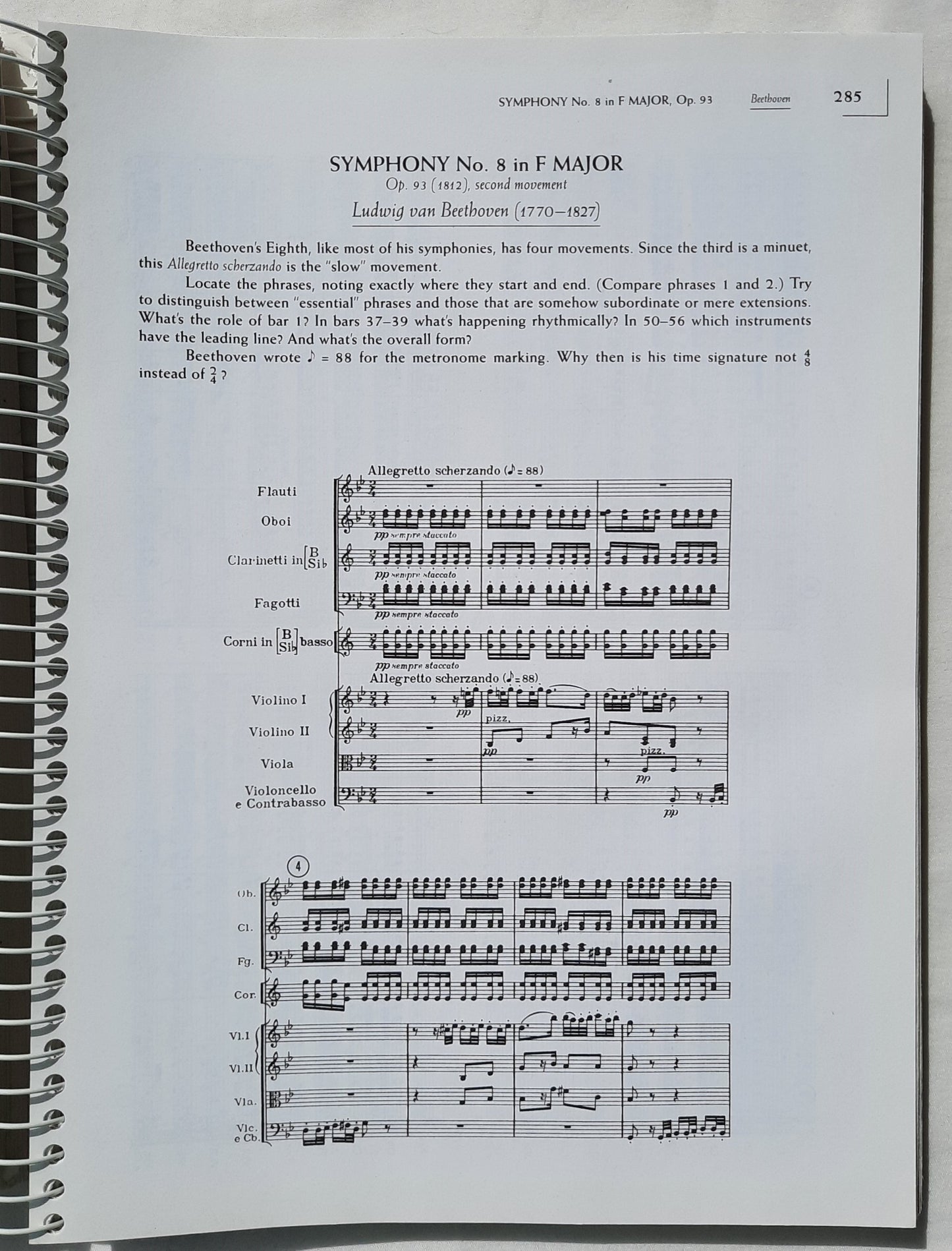 Anthology for Musical Analysis 5th Edition by Charles Burkhart (Good, 1994, Spiral Pbk, 593 pages, Harcourt Brace)