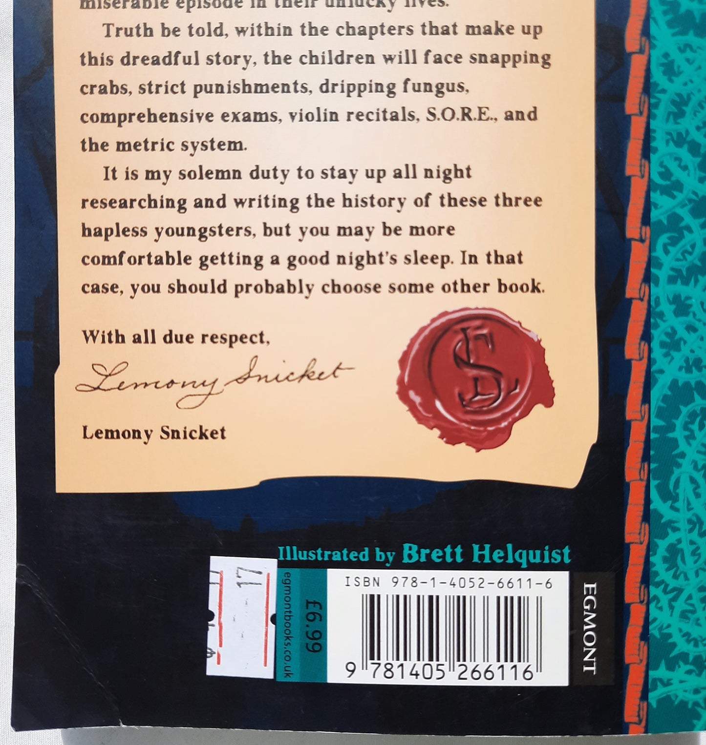 A Series of Unfortunate Events: The Austere Academy #5 by Lemony Snicket (Good, 2000, Pbk, 240 pages, Egmont)