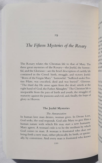 The World's First Love: Mary, Mother of God by Fulton J. Sheen (Very good, 2011, PBk, 280 pages, Ignatius)