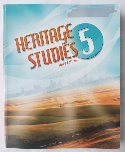 Heritage Studies 5 Student textbook 3rd edition by BJU Press (Good, 2010, Pbk, 346 pages)