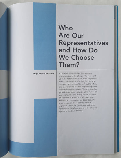 Representative Democracy in America Video Series Instructional Guide by Center for Civic Education (Very good, 2006, Pbk, 146 pages)