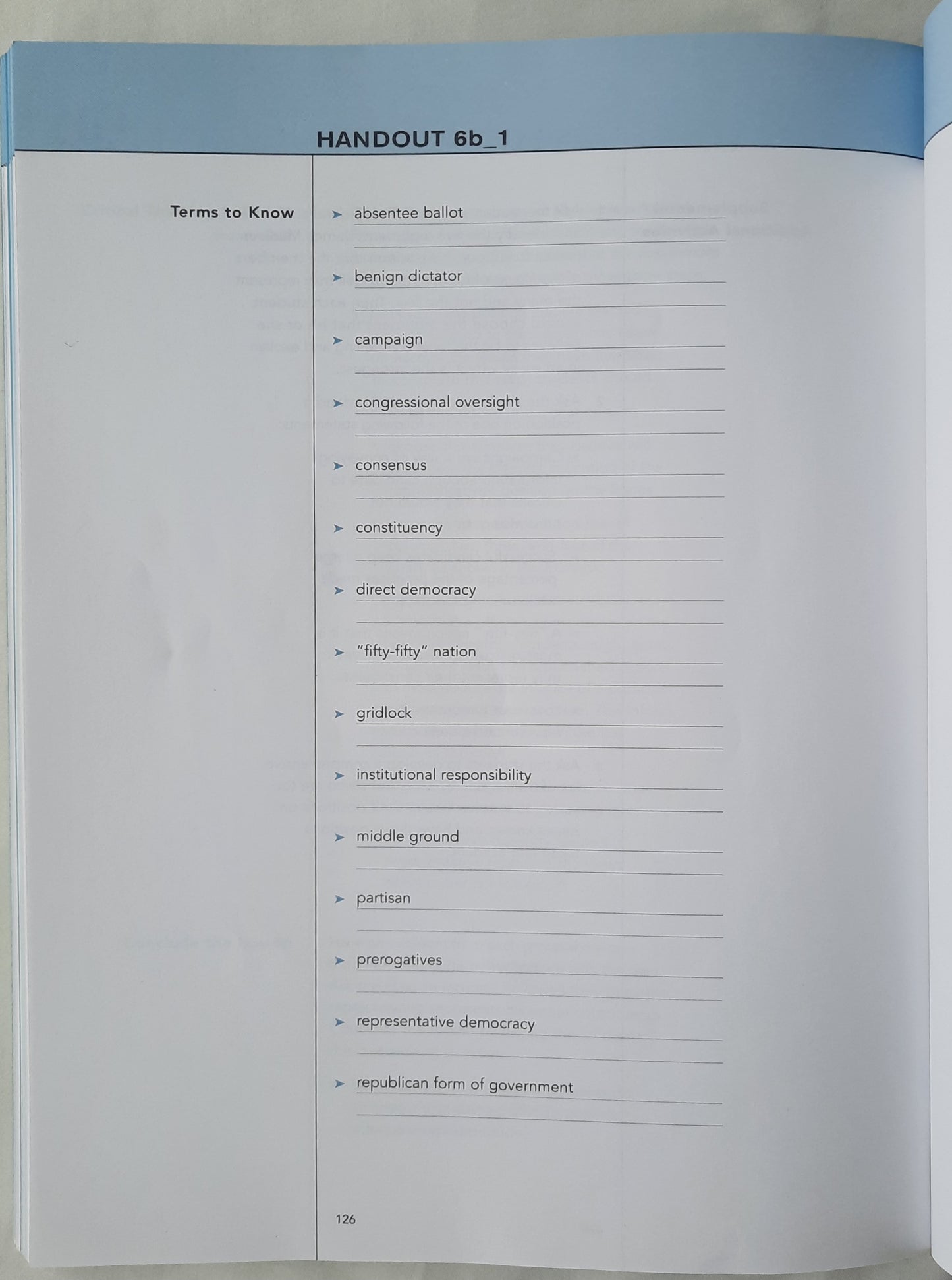 Representative Democracy in America Video Series Instructional Guide by Center for Civic Education (Very good, 2006, Pbk, 146 pages)