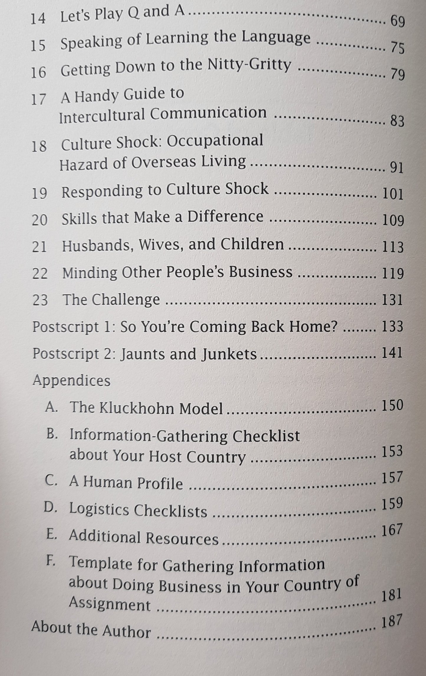 Survival Kit for Overseas Living by Robert L. Kohls (Good, 2001, Pbk, 188 pages, Intercultural Press)