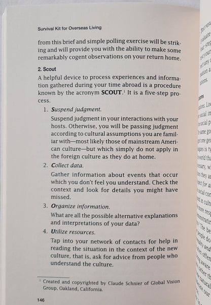 Survival Kit for Overseas Living by Robert L. Kohls (Good, 2001, Pbk, 188 pages, Intercultural Press)