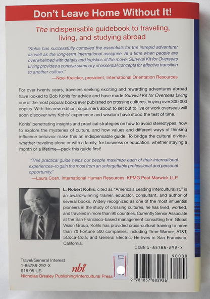 Survival Kit for Overseas Living by Robert L. Kohls (Good, 2001, Pbk, 188 pages, Intercultural Press)