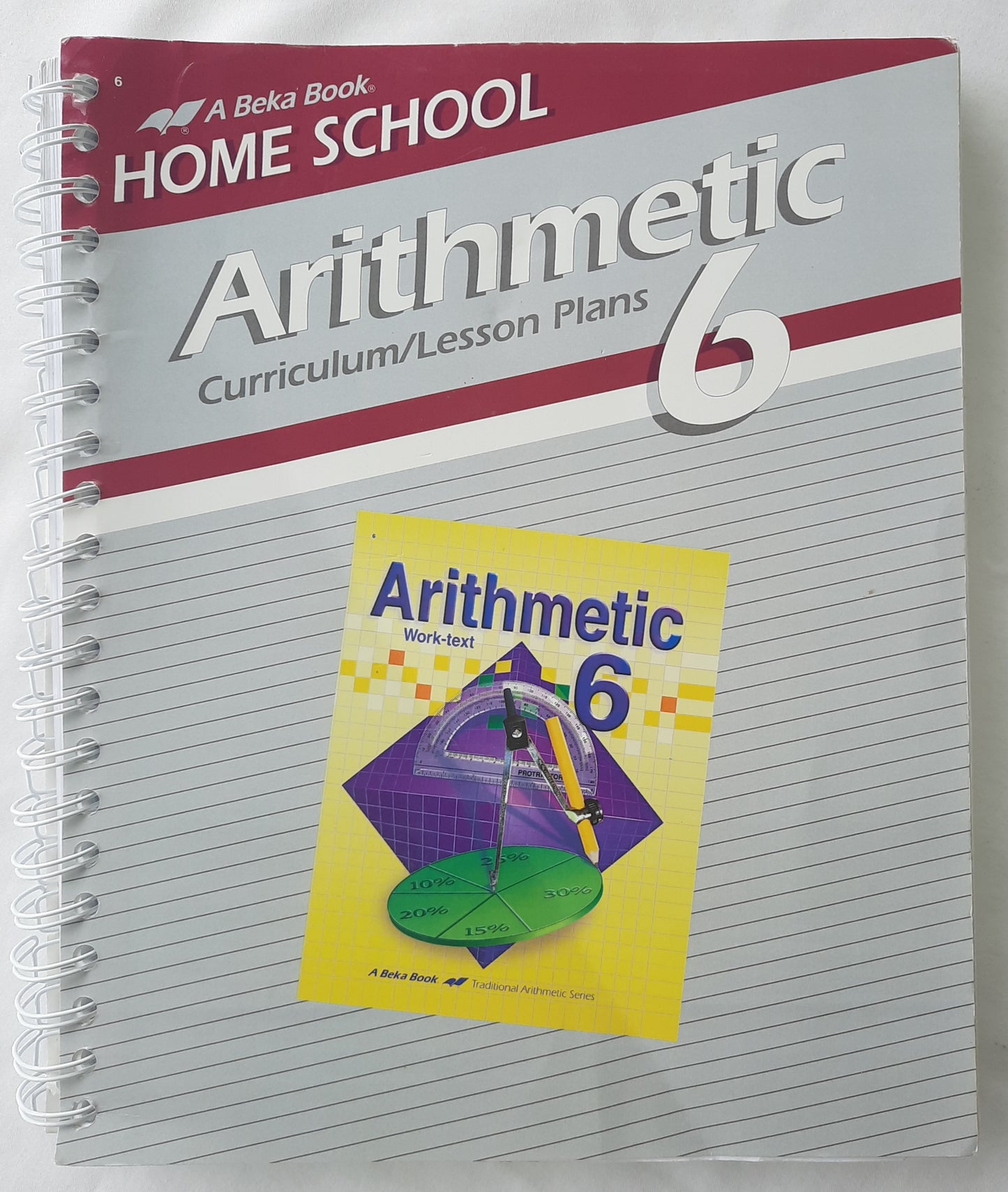 Abeka Home School Arithmetic 6 Curriculum/Lesson Plans (Good, 2008, Spiral Pbk, 272 pages)