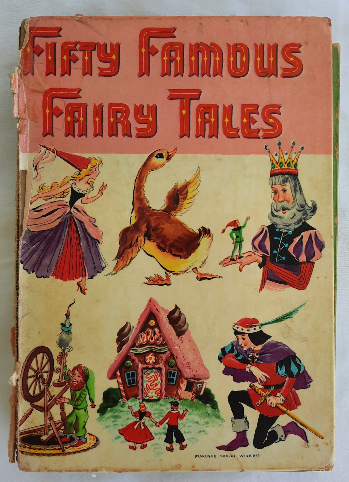 Fifty Famous Fairy Tales by Florence Sarah Winship; Bruno Frost (Acceptable, 1954, HC, 283 pages, Whitman Publishing)