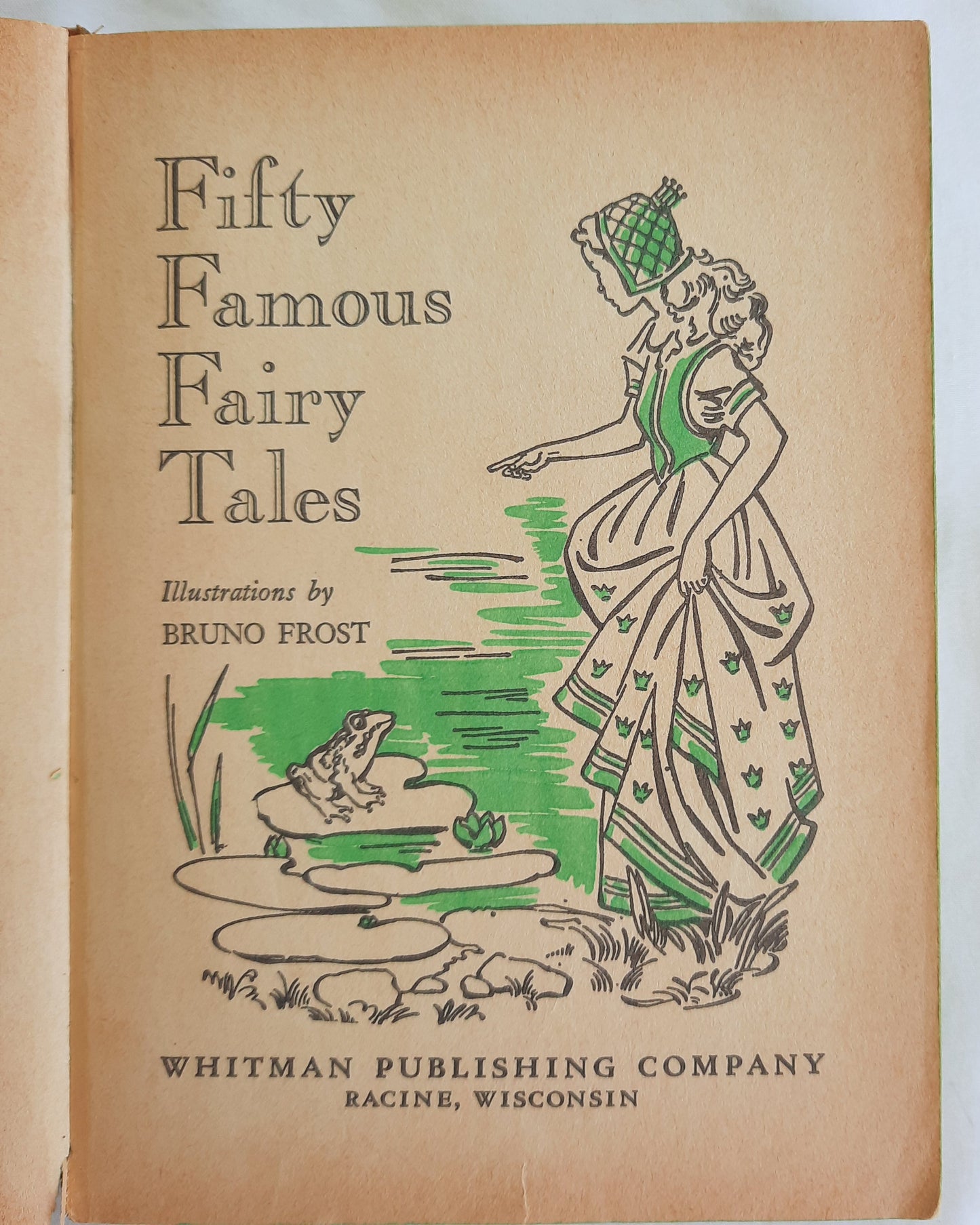 Fifty Famous Fairy Tales by Florence Sarah Winship; Bruno Frost (Acceptable, 1954, HC, 283 pages, Whitman Publishing)