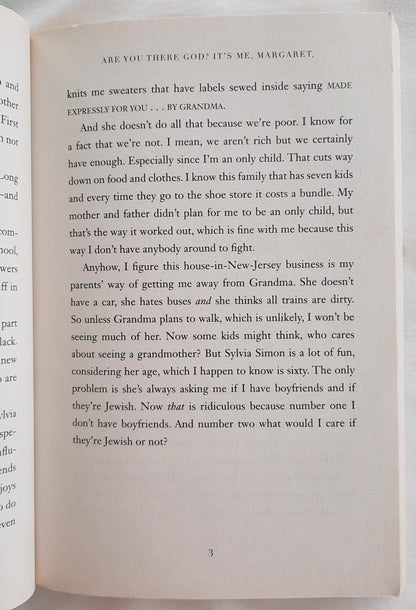 Are You There God? It's Me, Margaret by Judy Blume (Good, 2014, Pbk, 192 pages, Simon & Schuster)