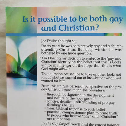 The Gay Gospel? How Pro-Gay Advocates Misread the Bible by Joe Dallas (New w/DA, 2007, Pbk, 264 pages, Harvest House)