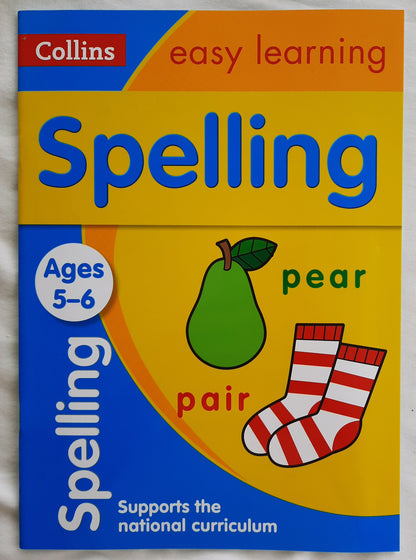 Collins Easy Learning Spelling Ages 5-6 by Karina Law (New, 2015, Pbk, 33 pages, HarperCollins)