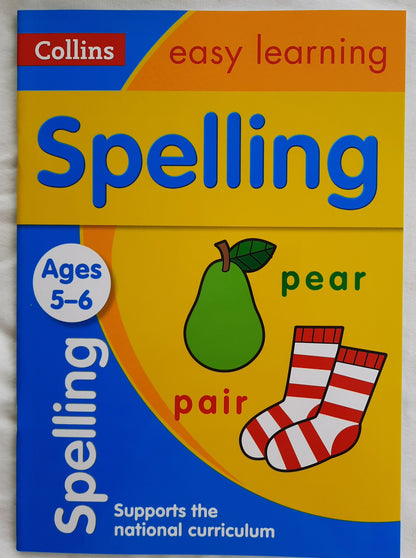 Collins Easy Learning Spelling Ages 5-6 by Karina Law (New, 2015, Pbk, 33 pages, HarperCollins)