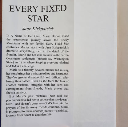 Every Fixed Star #2 by Jane Kirkpatrick (Tender Ties, Good, 2003, HC, 370 pages, WaterBrook Press)