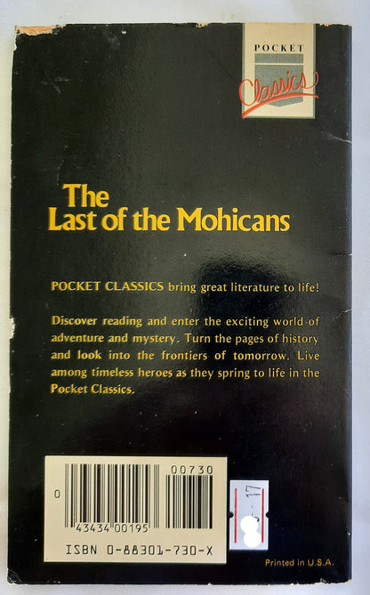 Pocket Classics: The Last of the Mohicans by James Fenimore Cooper (Good, 1984, Pbk, 64 pages, Academic Industries)