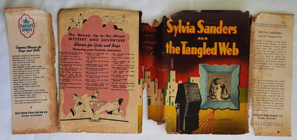 Sylvia Sanders and the Tangled Web by Ruby Lorraine Radford (Acceptable, 1946, HC, 248 pages, Whitman Publishing)