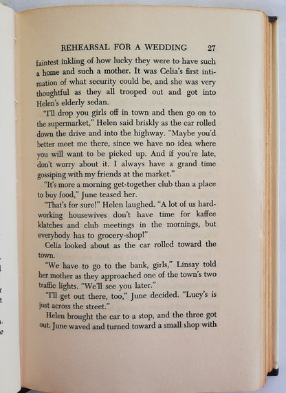 Rehearsal for a Wedding by Georgia Craig (Good, 1962, HC, 222 pages, Arcadia House) RARE FIND