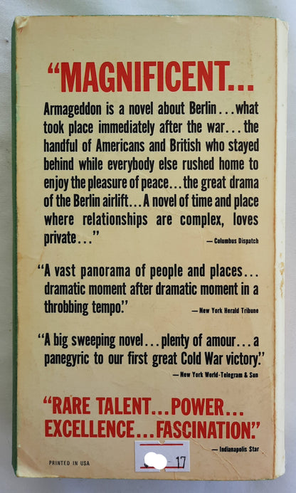 Armageddon: A Novel of Berlin by Leon Uris (Good, 1977, Pbk, 672 pages, Dell Fiction)