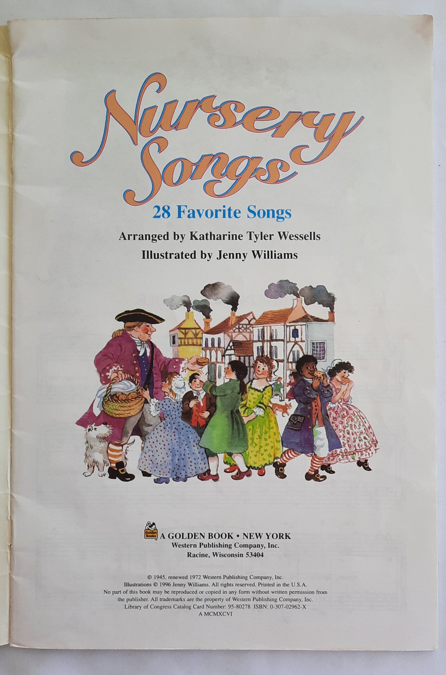 Nursery Songs: 28 Favorite Songs by Katharine Wessells (Good, 1996, Pbk, 32 pages, Golden Book)