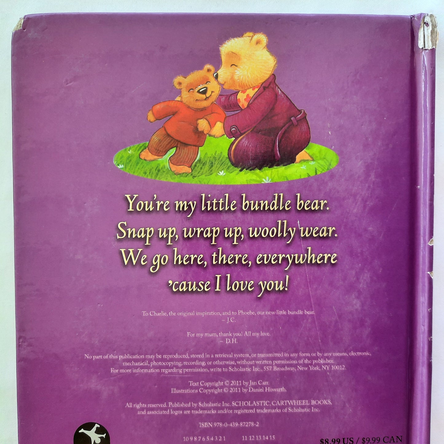 'Cause I Love You by Jan Carr (Very good, 2011, Board Book, 22 pages, Scholastic)