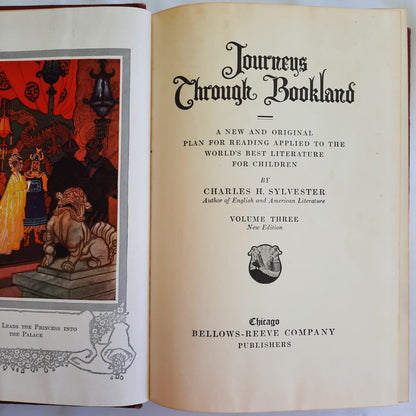 Journeys Through Bookland Volume Three by Charles H. Sylvester (Very Good, 1939, HC, 487 pages, Bellows-Reeve Co.)