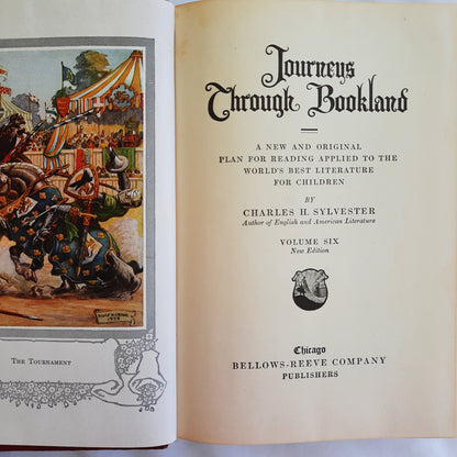 Journeys Through Bookland Volume Six by Charles H. Sylvester (Very Good, 1939, HC, 482 pages, Bellows-Reeve Co.)