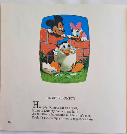 Disney's Mother Goose Rhymes by Fisher Price (Good, 1979, Pbk, 24 pages)