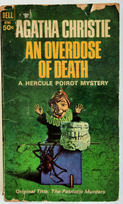 An Overdose of Death by Agatha Christie (Hercule Poirot, Good, 1967, Pbk, 192 pages, Dell)