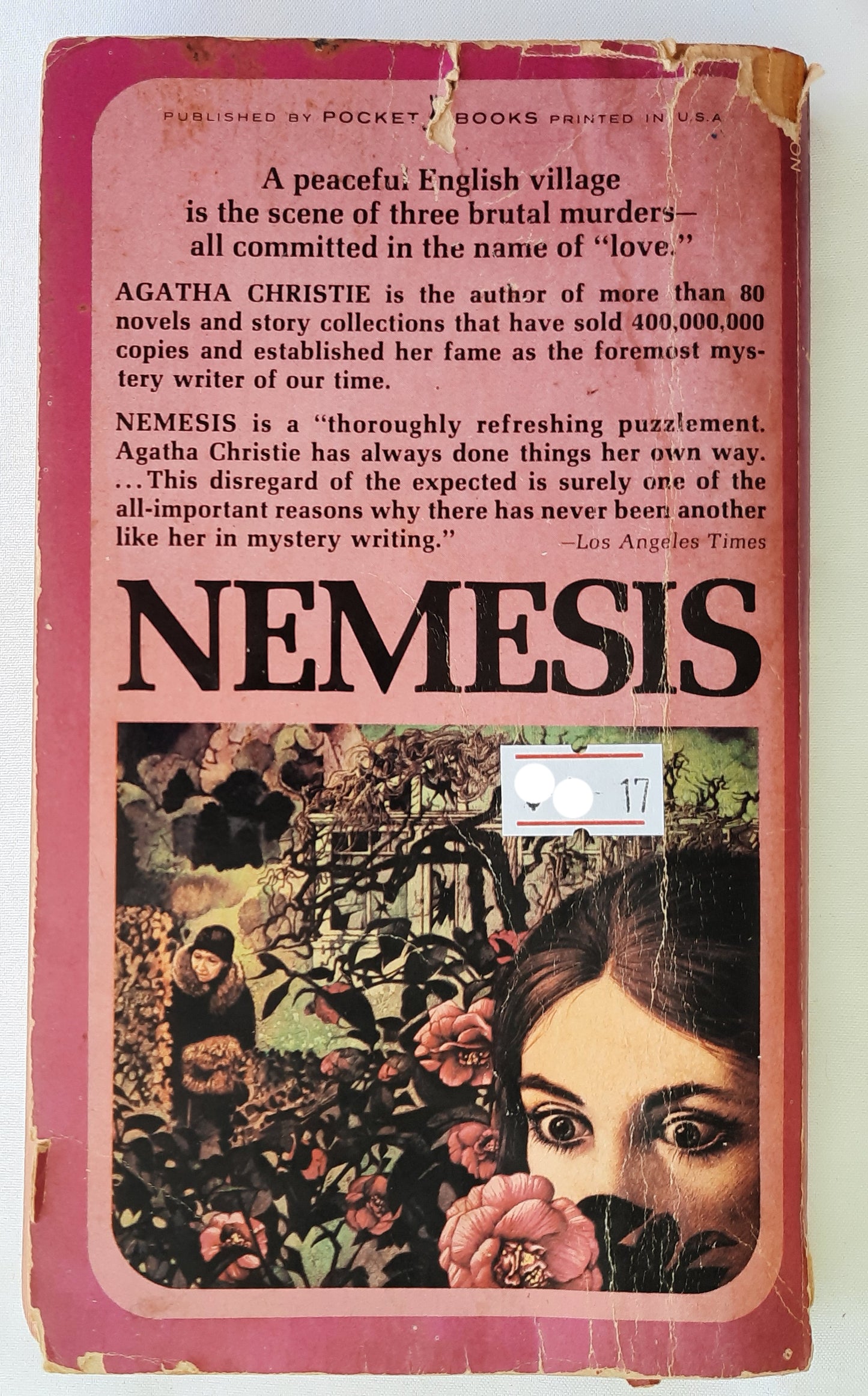 Nemesis by Agatha Christie (Miss Marple, Good, 1973, Pbk, 229 pages, Pocket Books)