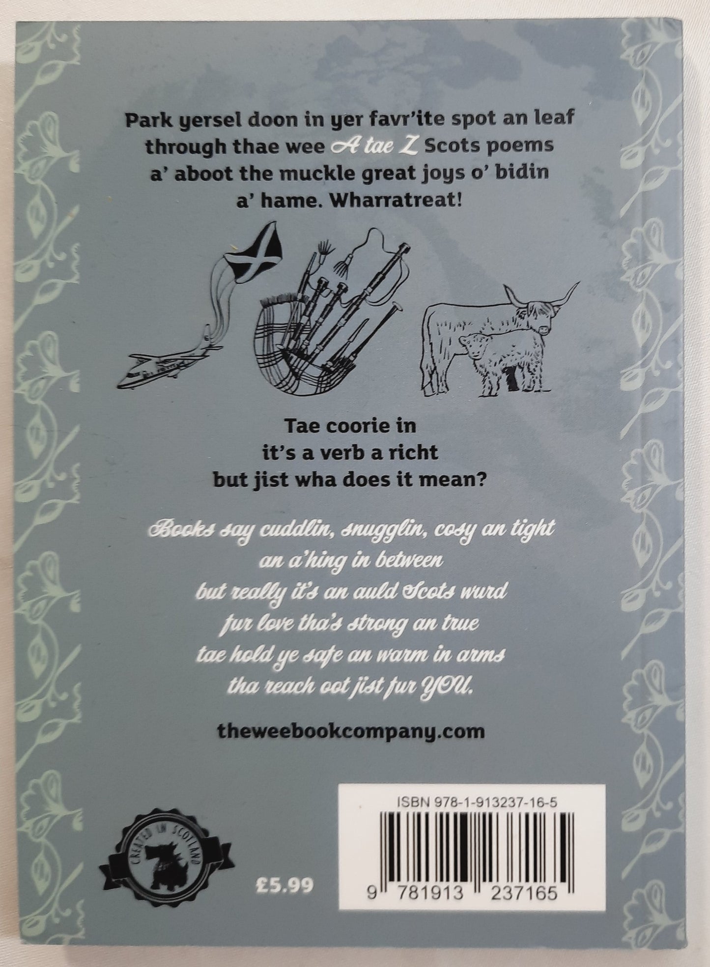 Coorie In:The Wee A tae Z o' Gettin Happy in Yer Ain Hame by Flora McCleuch (Very good, 2020, Pbk, 95 pages, The Wee Book Co.)